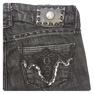 Antik Denim Black Low Rise Straight Jeans. Sz.26